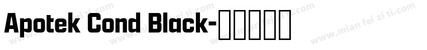 Apotek Cond Black字体转换